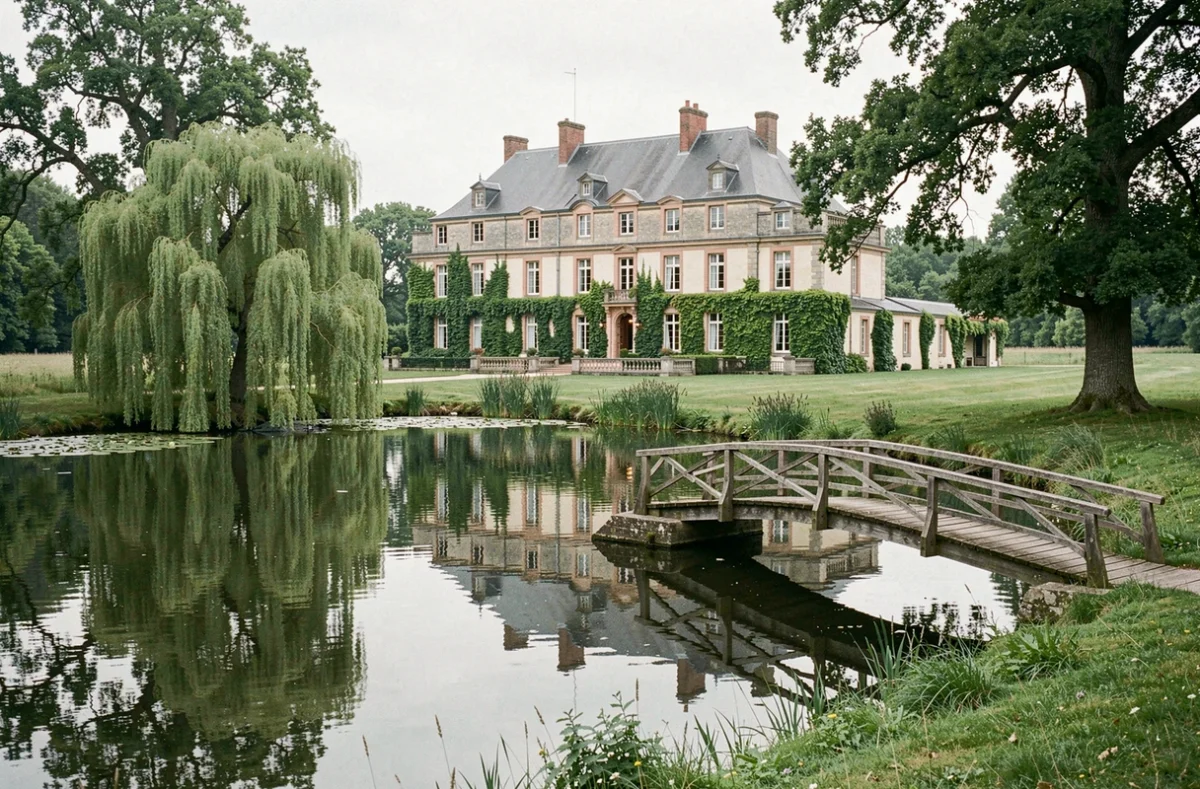Le Domaine de Villeray à Condeau avec son étang et son moulin au cœur d'un écrin de verdure