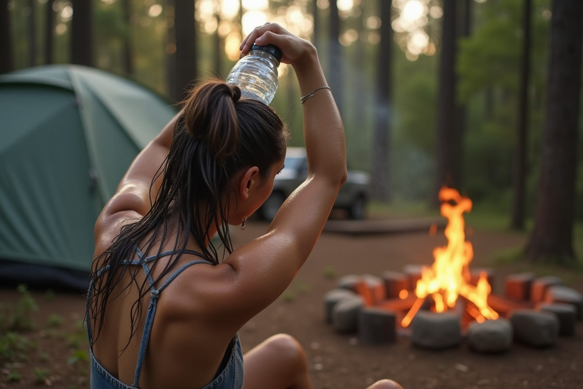 camping cheveux