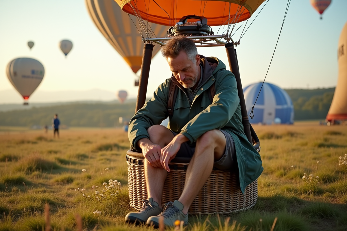 Homme vérifiant ses lacets dans un panier de ballon au sol